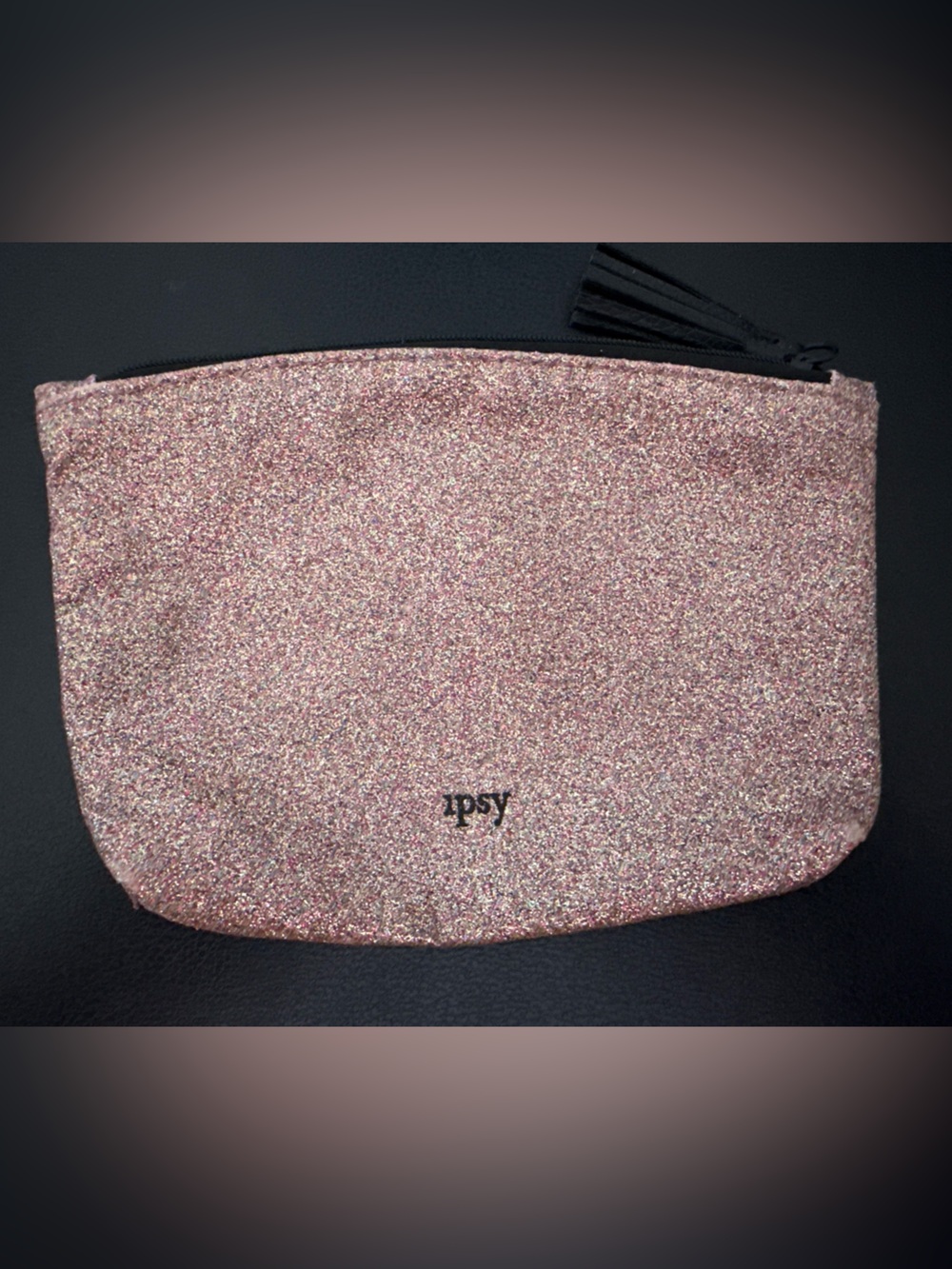Ipsy Sparkle Make Up Bag Pink With Speckles